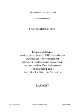 180328 Rapport Les Essarts Le