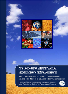 New Horizons for a Healthy America: Recommendations to the New Administration
