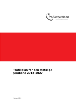 Trafikplan for Den Statslige Jernbane 2012-2027