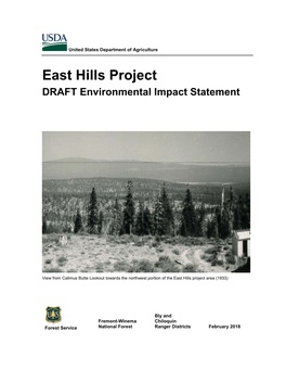 East Hills Project DRAFT Environmental Impact Statement