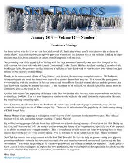 January 2014 — Volume 12 — Number 1