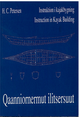 Instruktion Ikajakbygning Instruction in Kayak Building