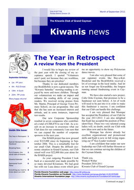 Kiwanis News