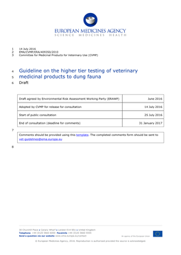 EMA/CVMP/ERA/409350/2010 3 Committee for Medicinal Products for Veterinary Use (CVMP)