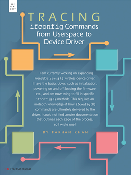 TRACING Ifconfig Commands from Userspace to Device Driver
