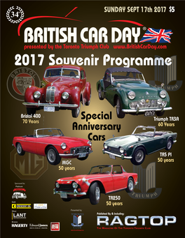 British Car Day Programme 2017
