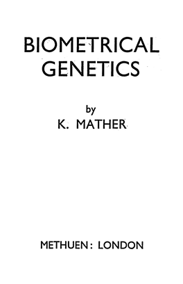 Biometrical Genetics·