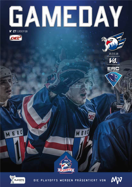 DIE PLAYOFFS WERDEN PRÄSENTIERT VON ADLER MANNHEIM Liebe Adler-Fans, Adler Mannheim Vs