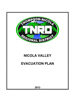Nicola Valley Evacuation Plan