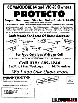 Protecto 1985 Catalog