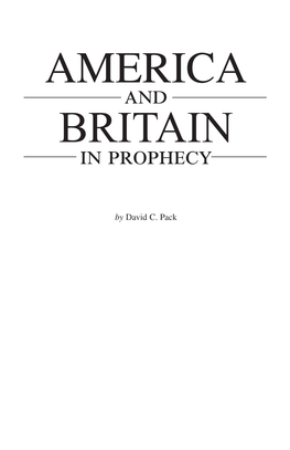 AMERICA and BRITAIN in Prophecy