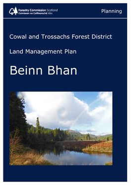 Beinn Bhan Land Management Plan 2018-2028