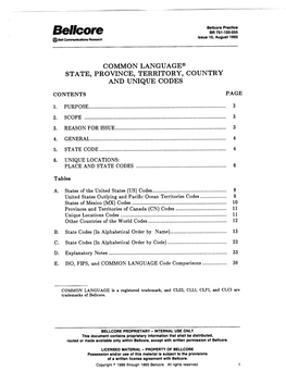 State, Common Language@ Country Province