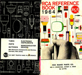 RCA REFERENCE BOOK R 1964 Frni