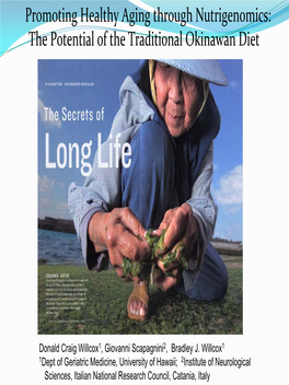Promoting Healthy Aging Through Nutrigenomics: the Potential of the Traditional Okinawan Diet