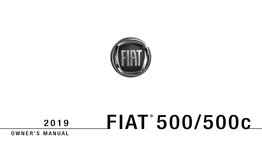 2019 FIAT 500/500C Owner's Manual