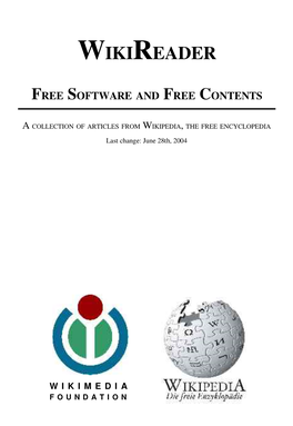 Wikireader Free Software and Free Contents