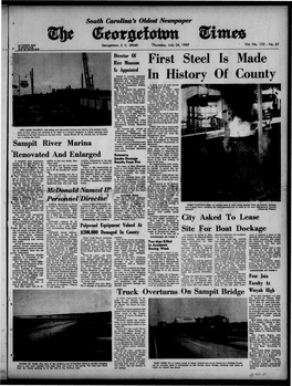 Etl First Steel Is Made in History of County