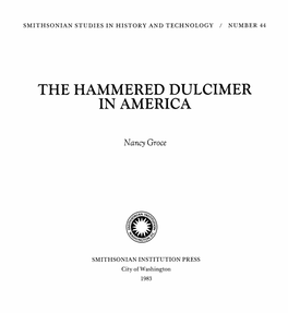 The Hammered Dulcimer in America