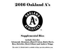 2016 Oakland A’S