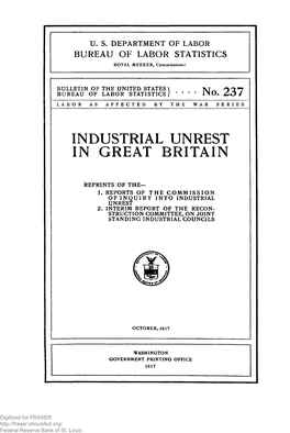 Industrial Unrest in Great Britain