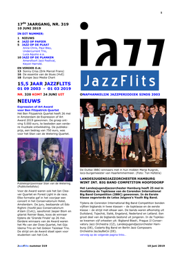 Jazzflits 01 09 2003 - 01 03 2019