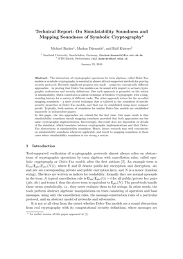 Technical Report: on Simulatability Soundness and Mapping Soundness of Symbolic Cryptography⋆