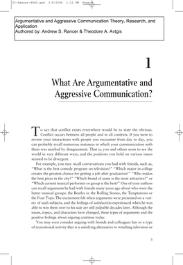 What Are Argumentative and Aggressive Communication?