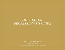 The Meeting Professional's Guide