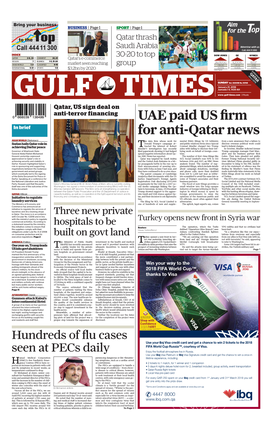 UAE Paid US Firm for Anti-Qatar News