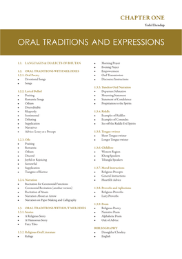 Oral Traditions and Expressions