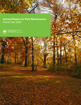 Fiscal Year 2020 Annual Report on Park Maintenance Is Unique Among Previous Years’ Reports