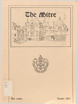 Easter, 1927 the Alumni Association of the University of Bishop's College