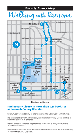 Beverly Cleary Map Walking with Ramona NE Klickitat St