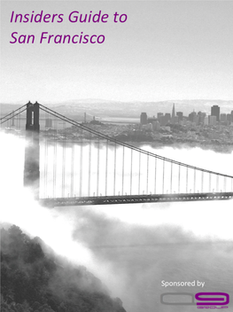 Insiders Guide to San Francisco