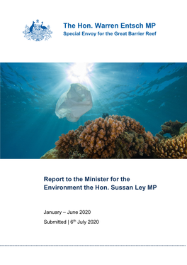 Report to the Minister for the Environment the Hon. Sussan Ley MP