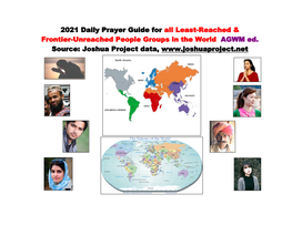 2021 Daily Prayer Guide for All Least-Reached & Frontier