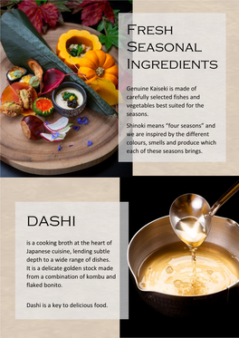 DASHI Fresh Seasonal Ingredients