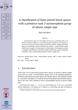 A Classification of Finite Partial Linear Spaces with a Primitive Rank 3 Automorphism Group of Almost Simple Type