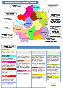 Répartition Des Conseillers De La Chambre De Métiers Par Communautés De Communes