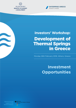 Development of Thermal Springs in Greece