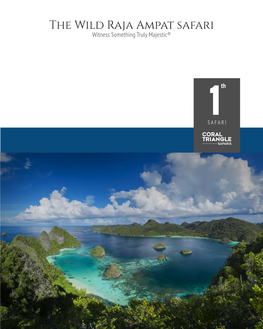 The Wild Raja Ampat Safari Witness Something Truly Majestic®