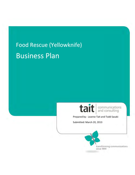 Food Rescue (Yellowknife) Business Plan