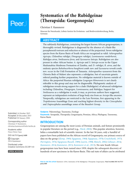 Therapsida: Gorgonopsia)