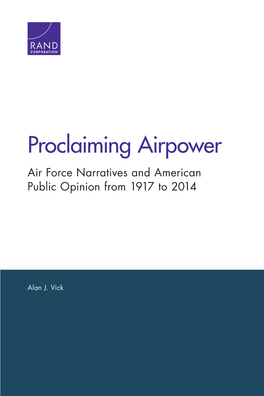 Air Force Narratives and American Public Opinion from 1917 to 2014