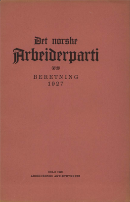 Beretning 1927