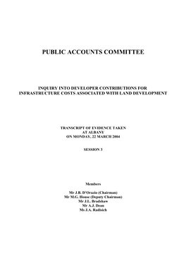 Public Accounts Committee