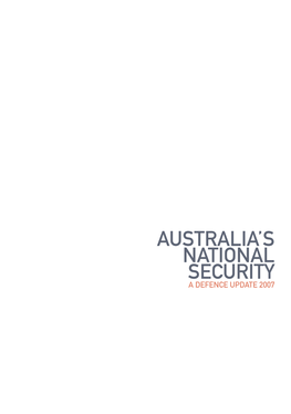 Australia: National Security