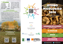 Otoño Micologico Triptico 2016