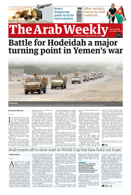 Battle for Hodeidah a Major Turning Point in Yemen's